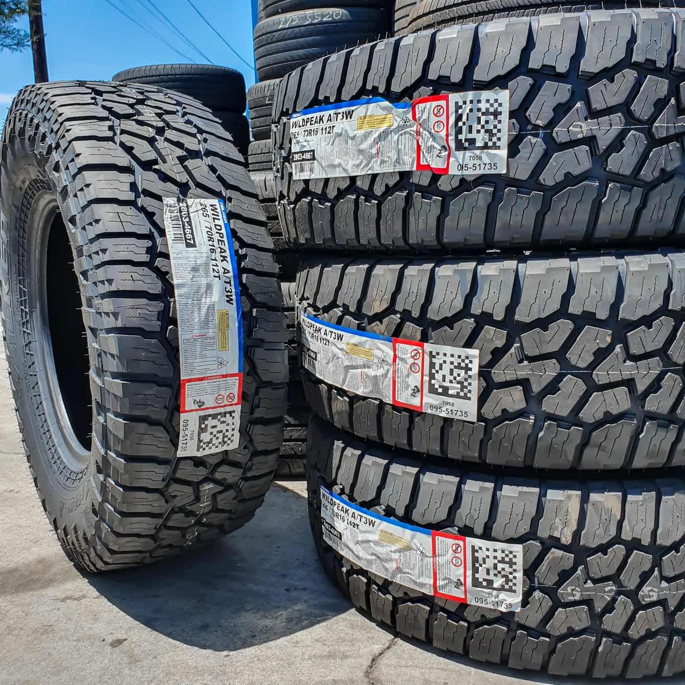 Four New All Terrain Tires